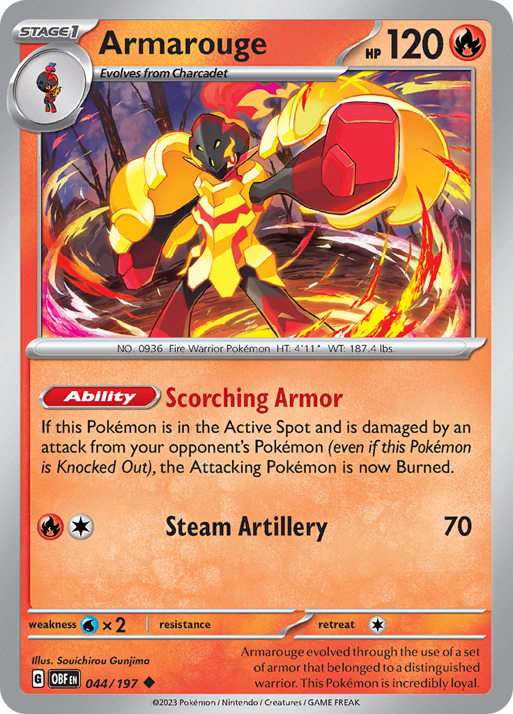 Armarouge (044/197) [Scarlet & Violet: Obsidian Flames] Reverse Holofoil
