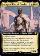 Aragorn, King of Gondor (Extended Art) [The Lord of the Rings: Tales of Middle-Earth Commander] Foil
