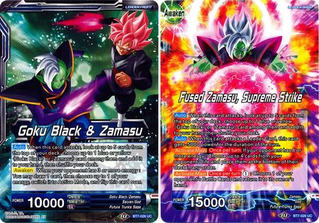 Goku Black & Zamasu // Fused Zamasu, Supreme Strike (BT7-026) [Assault of the Saiyans] Parallel Foil