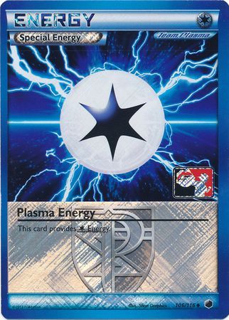 Plasma Energy (106/116) (Play Pokemon Promo) [Black & White: Plasma Freeze] Reverse Holofoil
