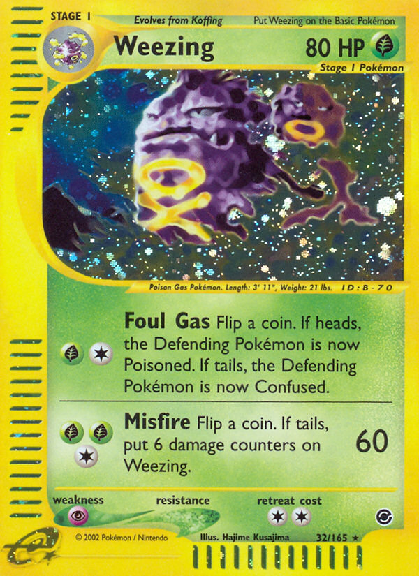 Weezing (32/165) [Expedition: Base Set] Holofoil