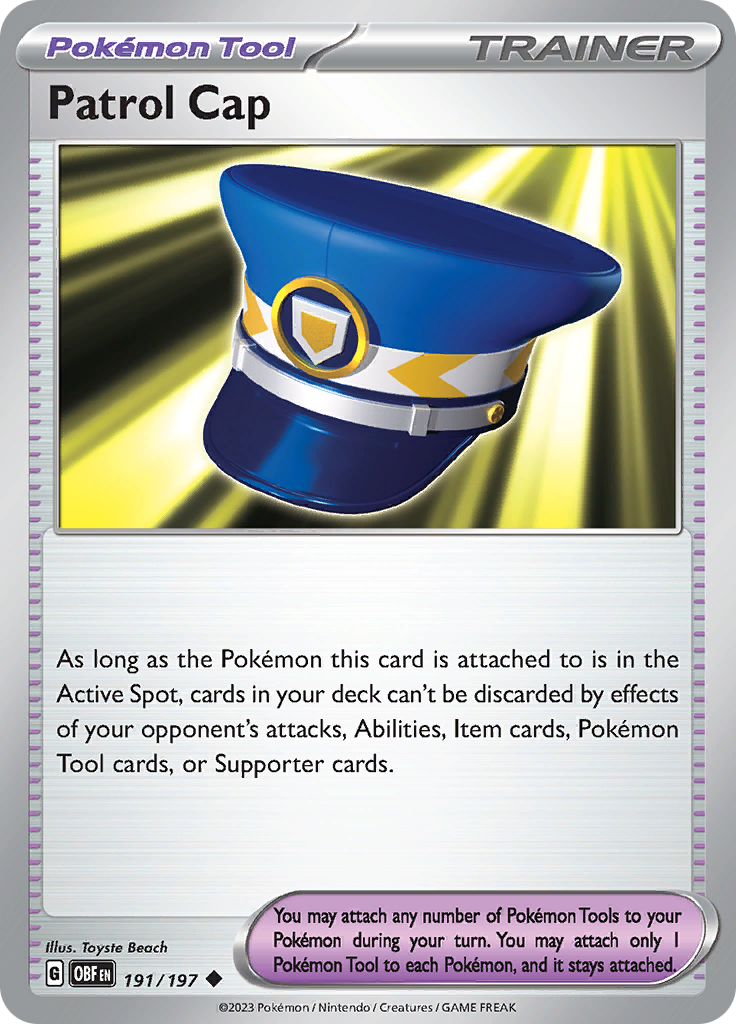 Patrol Cap (191/197) [Scarlet & Violet: Obsidian Flames] Reverse Holofoil