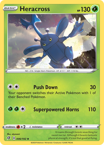 Heracross (006/192) [Sword & Shield: Rebel Clash] Reverse Holofoil