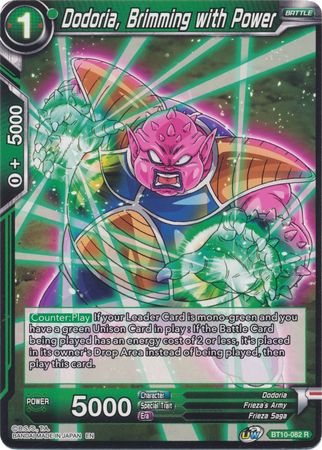 Dodoria, Brimming with Power (BT10-082) [Rise of the Unison Warrior 2nd Edition] Parallel Foil