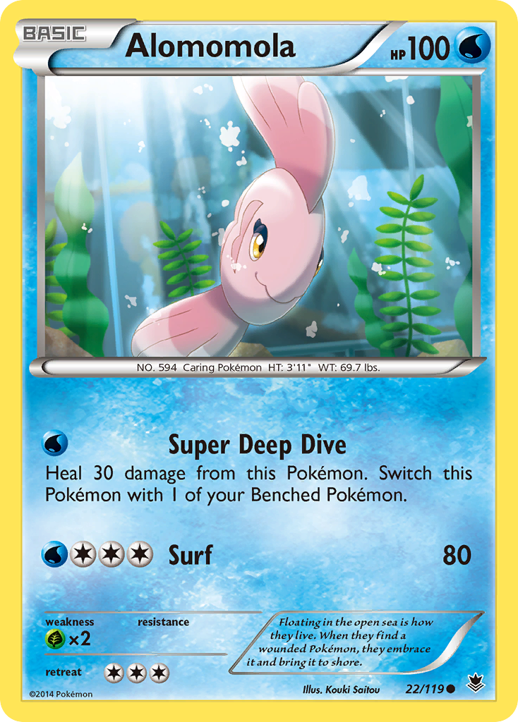 Alomomola (22/119) [XY: Phantom Forces] Reverse Holofoil