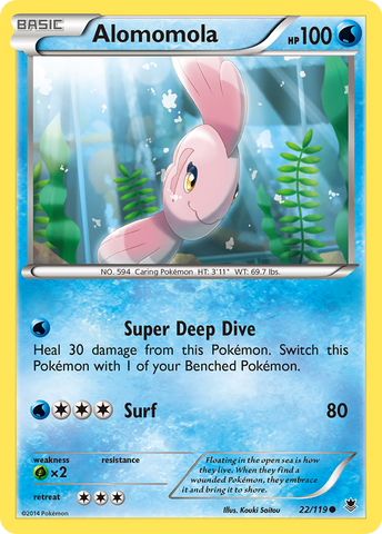 Alomomola (22/119) [XY: Phantom Forces] Reverse Holofoil