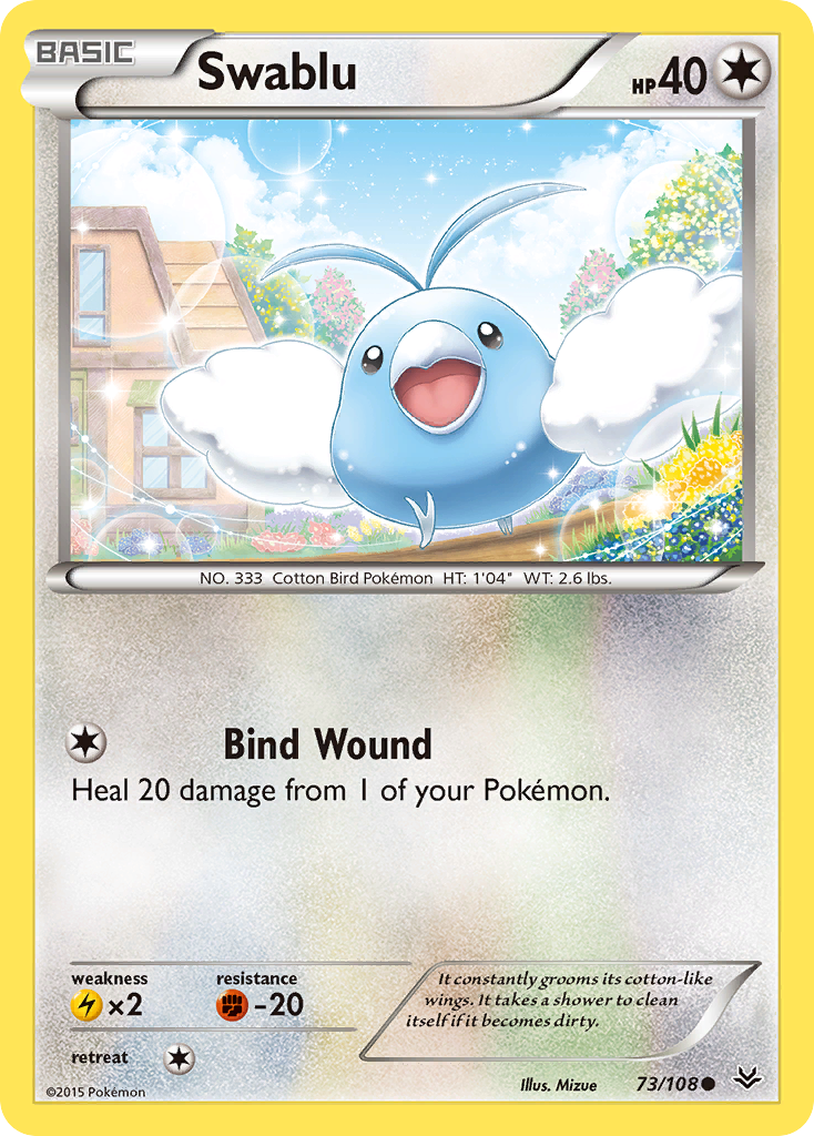 Swablu (73/108) [XY: Roaring Skies] Reverse Holofoil