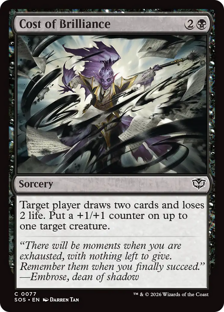 Cost of Brilliance [Secrets of Strixhaven] Foil