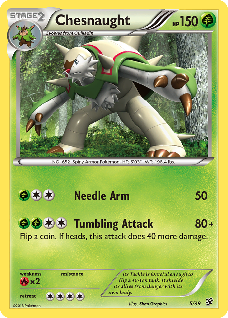 Chesnaught (5/39) [XY: Kalos Starter Set] Holofoil
