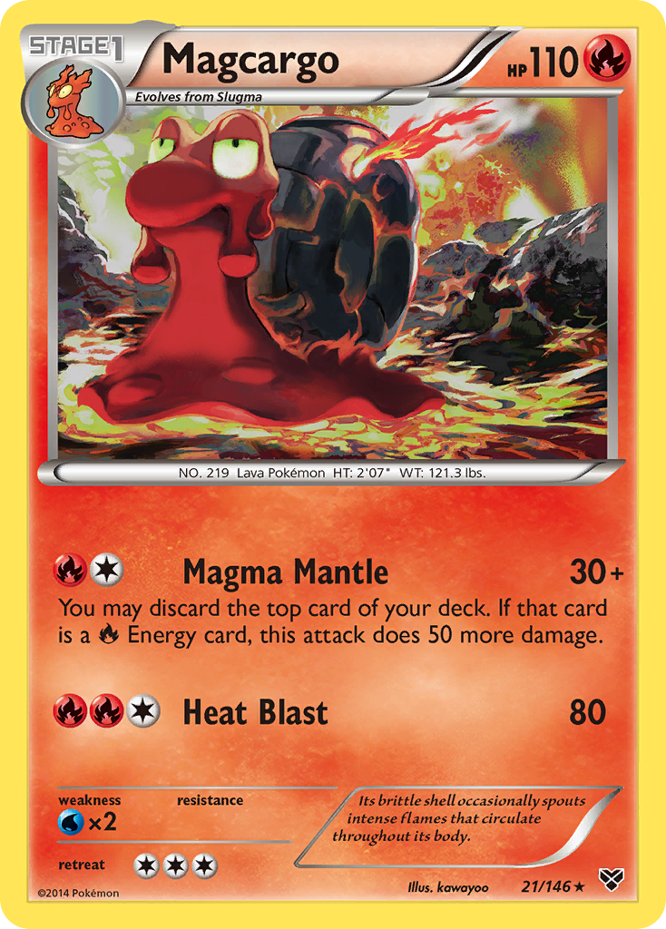 Magcargo (21/146) [XY: Base Set] Reverse Holofoil