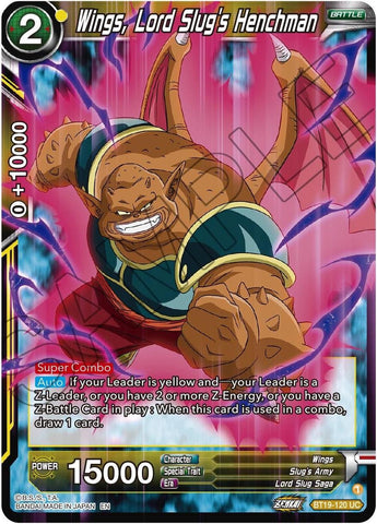 Wings, Lord Slug's Henchman (BT19-120) [Fighter's Ambition] Parallel Foil