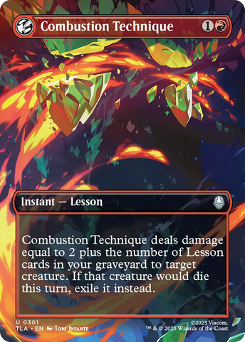Combustion Technique (Borderless) [Avatar: The Last Airbender] Foil