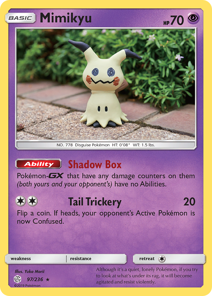 Mimikyu (97/236) [Sun & Moon: Cosmic Eclipse] Reverse Holofoil