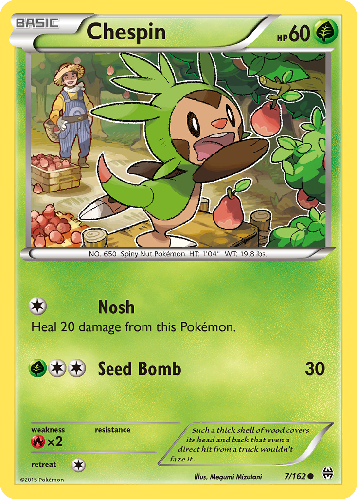 Chespin (7/162) [XY: BREAKthrough] Reverse Holofoil