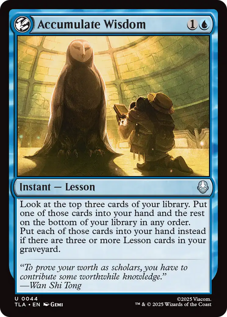 Accumulate Wisdom [Avatar: The Last Airbender] Foil