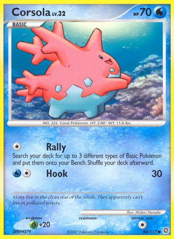 Corsola (84/132) [Diamond & Pearl: Secret Wonders] Reverse Holofoil