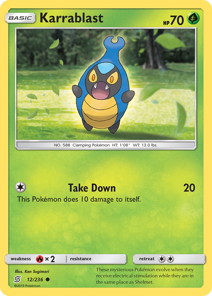 Karrablast (12/236) [Sun & Moon: Unified Minds] Reverse Holofoil