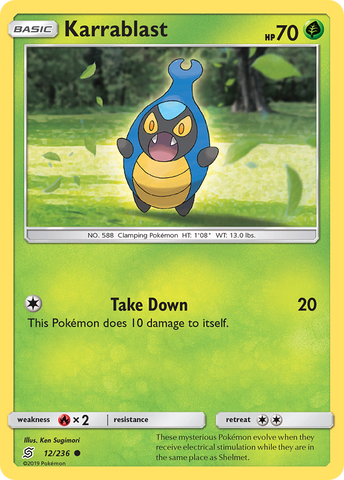 Karrablast (12/236) [Sun & Moon: Unified Minds] Reverse Holofoil