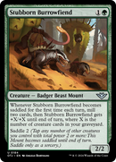 Stubborn Burrowfiend [Outlaws of Thunder Junction] Foil