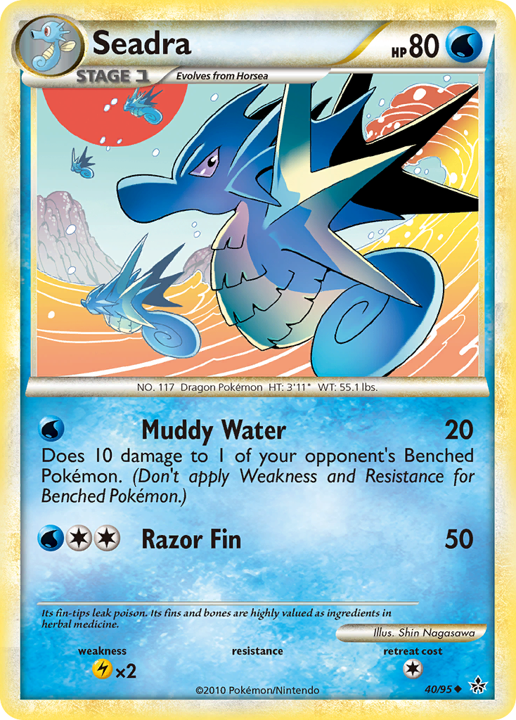Seadra (40/95) [HeartGold & SoulSilver: Unleashed] Reverse Holofoil