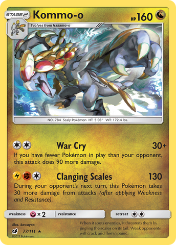 Kommo-o (77/111) [Sun & Moon: Crimson Invasion] Reverse Holofoil