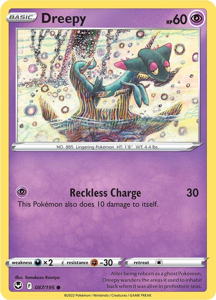 Dreepy (087/195) [Sword & Shield: Silver Tempest] Reverse Holofoil