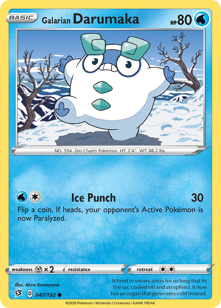 Galarian Darumaka (047/192) [Sword & Shield: Rebel Clash] Reverse Holofoil