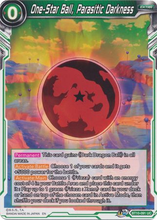 One-Star Ball, Parasitic Darkness (BT10-091) [Rise of the Unison Warrior 2nd Edition] Parallel Foil