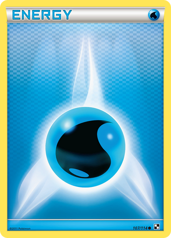 Water Energy (107/114) [Black & White: Base Set] Reverse Holofoil