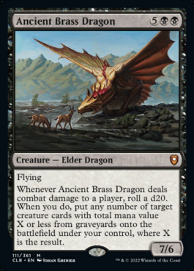 Ancient Brass Dragon [Commander Legends: Battle for Baldur's Gate] Foil