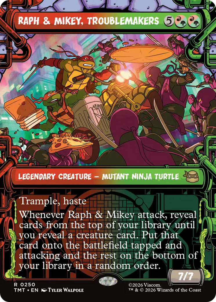 Raph & Mikey, Troublemakers (Showcase) [Teenage Mutant Ninja Turtles] Foil