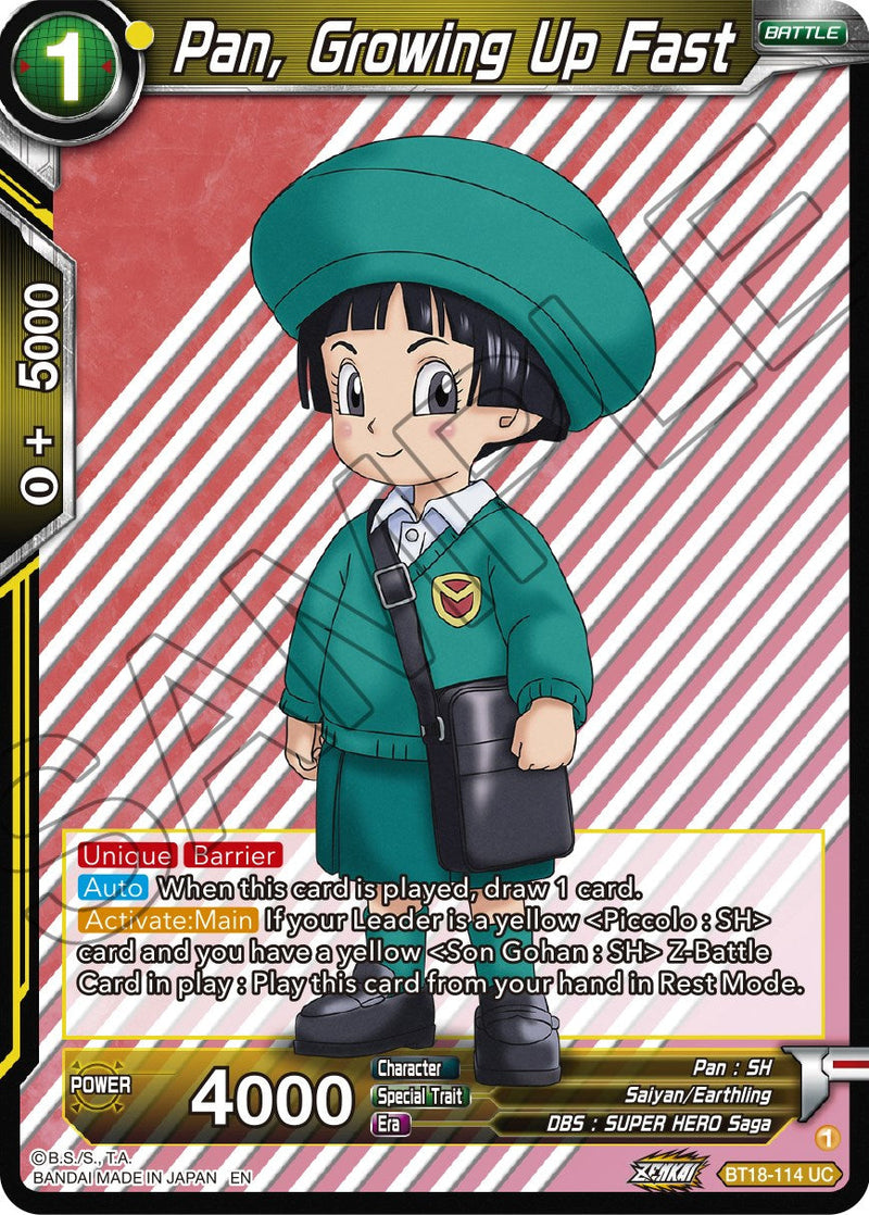 Pan, Growing Up Fast (BT18-114) [Dawn of the Z-Legends] Parallel Foil