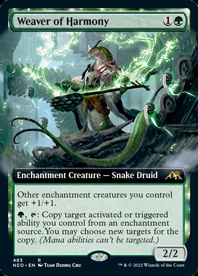 Weaver of Harmony (Extended Art) [Kamigawa: Neon Dynasty] Foil
