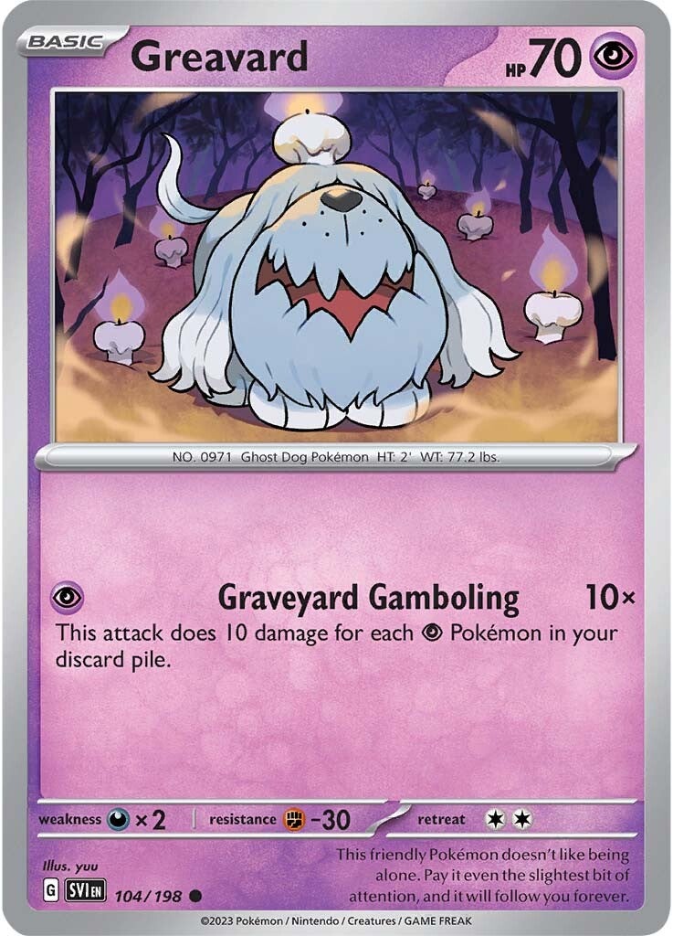 Greavard (104/198) [Scarlet & Violet: Base Set] Reverse Holofoil