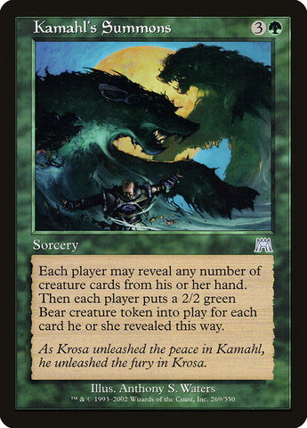 Kamahl's Summons [Onslaught] Foil