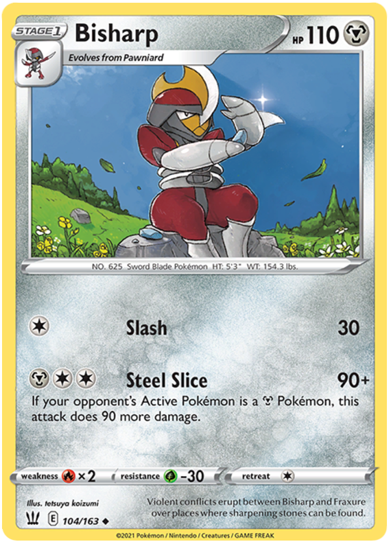Bisharp (104/163) [Sword & Shield: Battle Styles] Reverse Holofoil