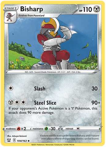 Bisharp (104/163) [Sword & Shield: Battle Styles] Reverse Holofoil