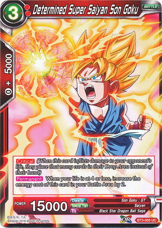 Determined Super Saiyan Son Goku (BT3-005) [Cross Worlds] Parallel Foil