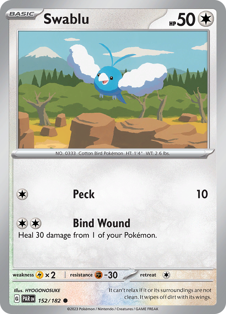 Swablu (152/182) [Scarlet & Violet: Paradox Rift] Reverse Holofoil