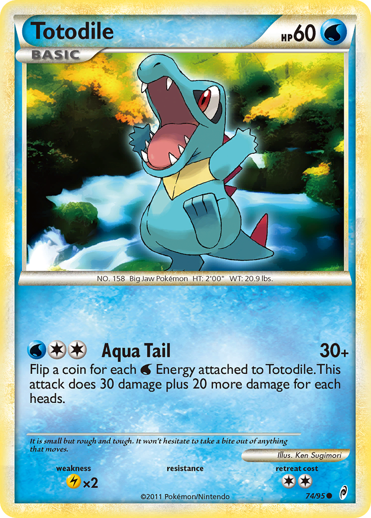 Totodile (74/95) [HeartGold & SoulSilver: Call of Legends] Reverse Holofoil