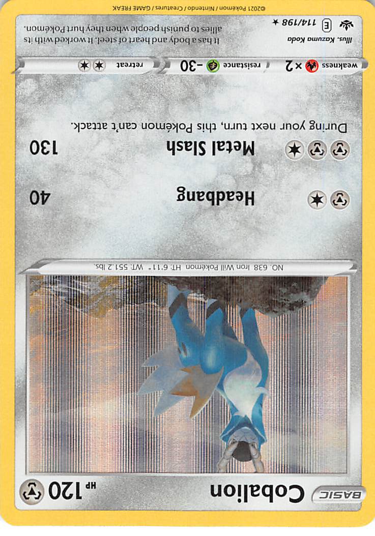 Cobalion (114/198) [Sword & Shield: Chilling Reign] Reverse Holofoil