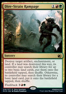 Dire-Strain Rampage (Promo Pack) [Innistrad: Midnight Hunt Promos] Foil