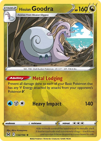 Hisuian Goodra (134/196) [Sword & Shield: Lost Origin] Reverse Holofoil