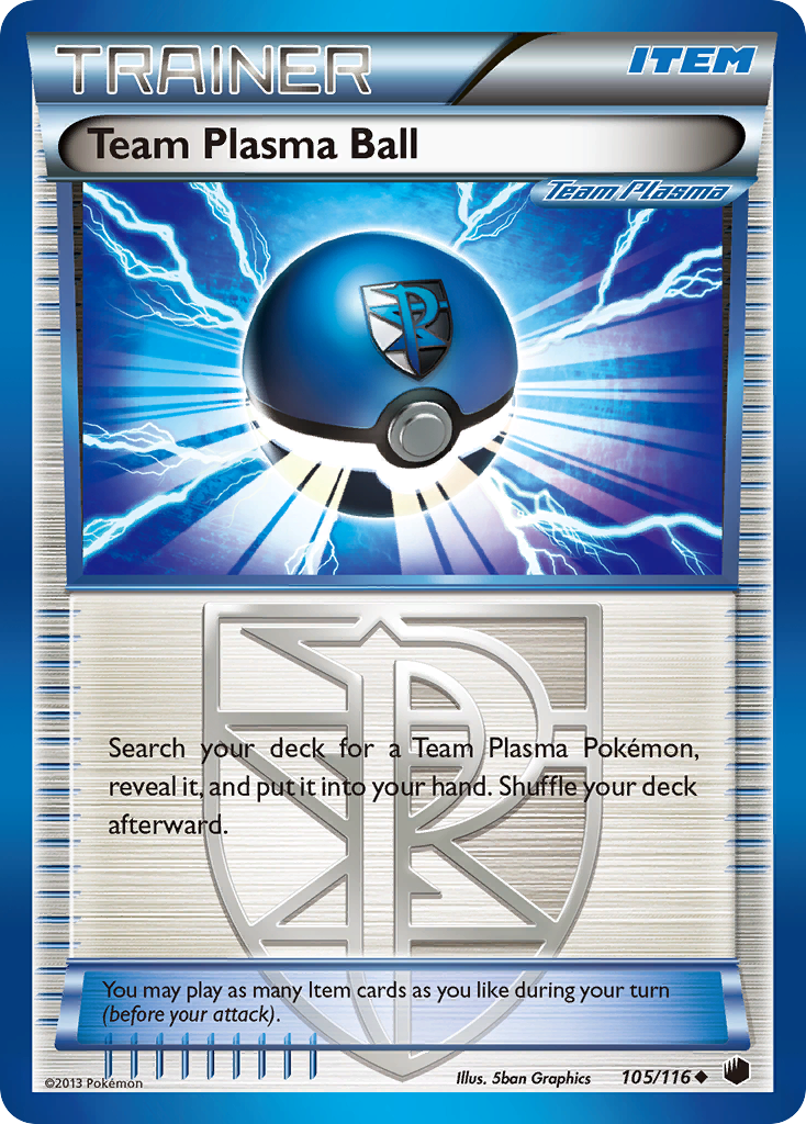 Team Plasma Ball (105/116) [Black & White: Plasma Freeze] Reverse Holofoil
