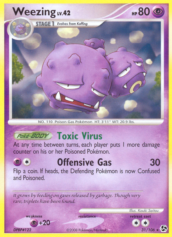 Weezing (31/106) [Diamond & Pearl: Great Encounters] Reverse Holofoil