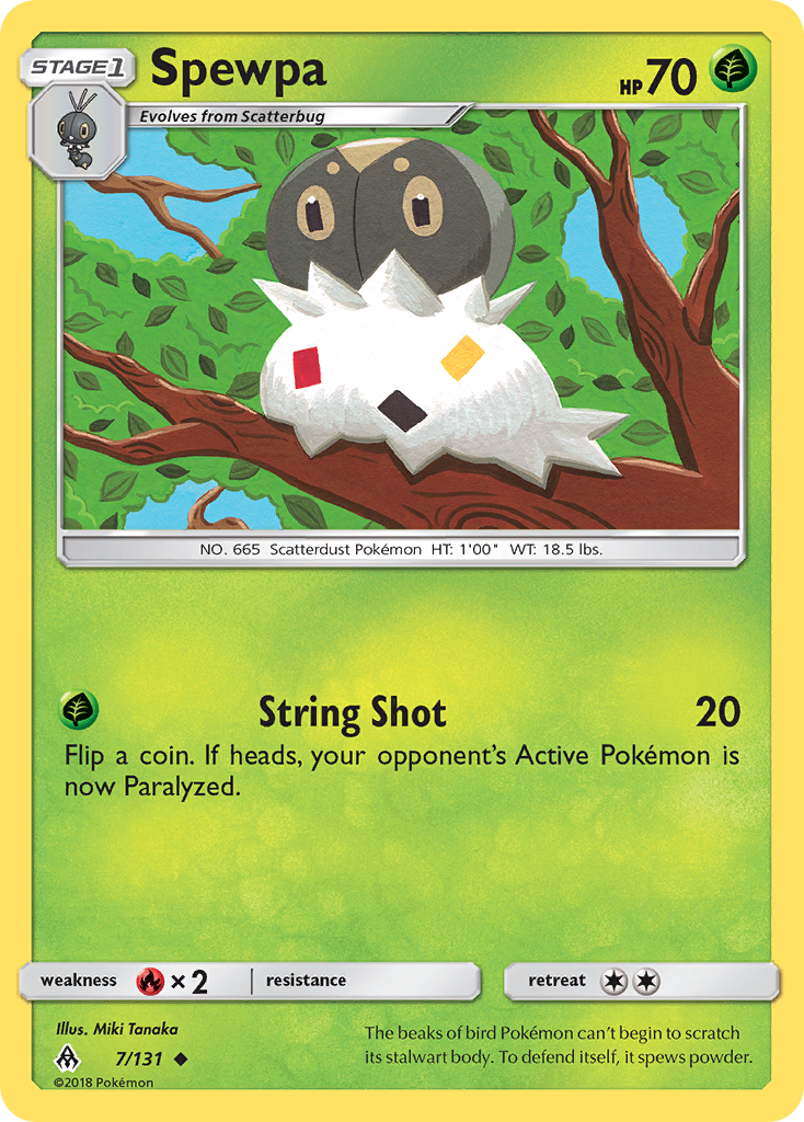 Spewpa (7/131) [Sun & Moon: Forbidden Light] Reverse Holofoil