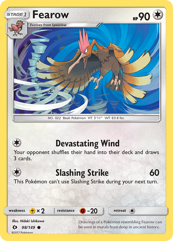 Fearow (98/149) [Sun & Moon: Base Set] Reverse Holofoil