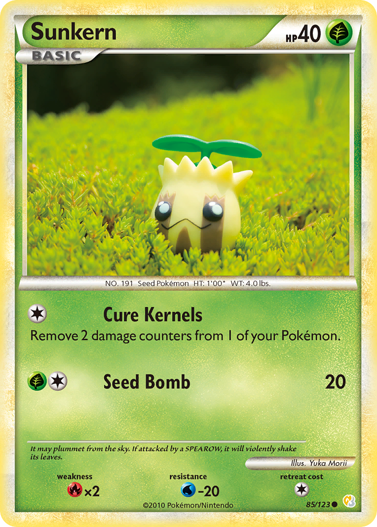 Sunkern (85/123) [HeartGold & SoulSilver: Base Set] Reverse Holofoil