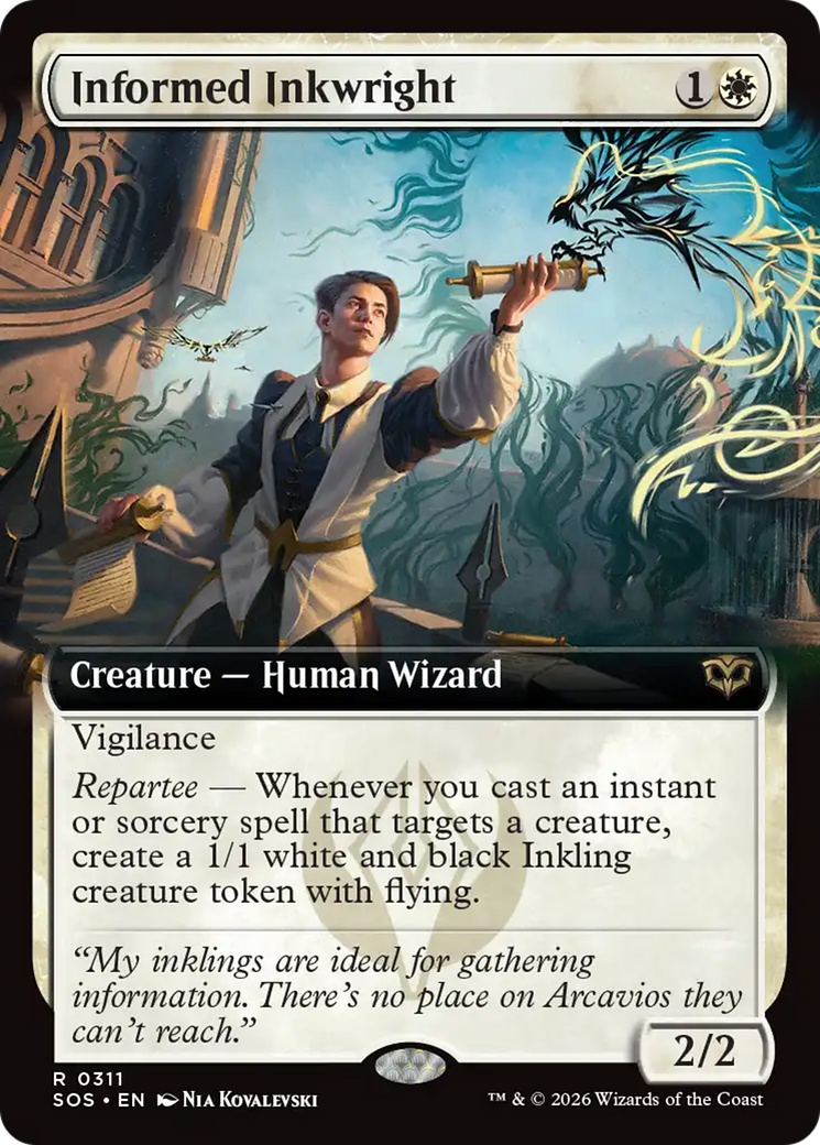 Informed Inkwright (Extended Art) [Secrets of Strixhaven] Foil