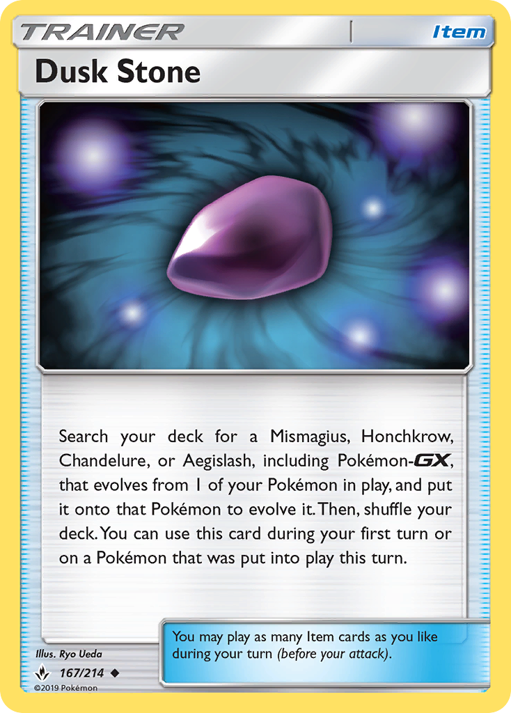 Dusk Stone (167/214) [Sun & Moon: Unbroken Bonds] Reverse Holofoil
